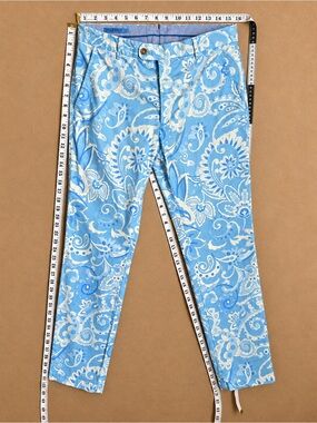 J.McLaughlin Men’s Sky Blue & Light Blue Paisley